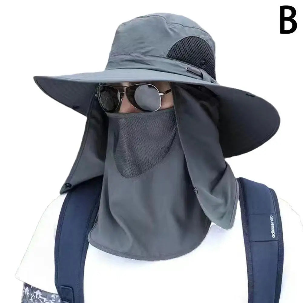 Detachable Face Cover Hat