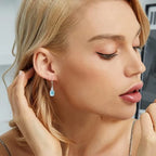 Larimar Silver Drop Earrings