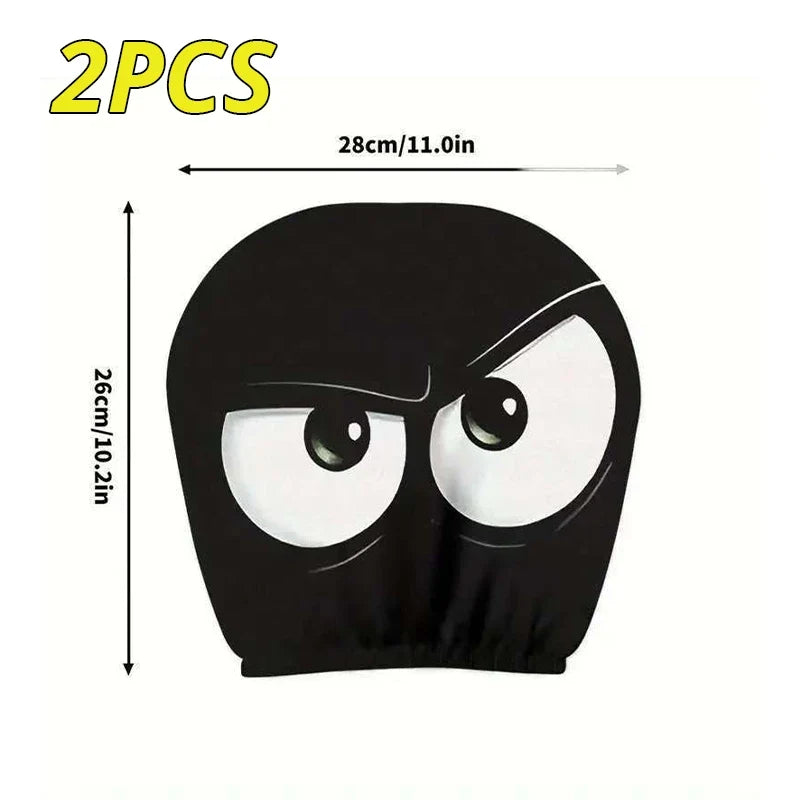 Scary Face Car Headrest Cover