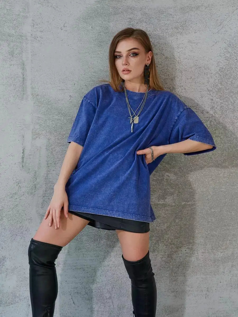Washed Cotton Oversized T-Shirt