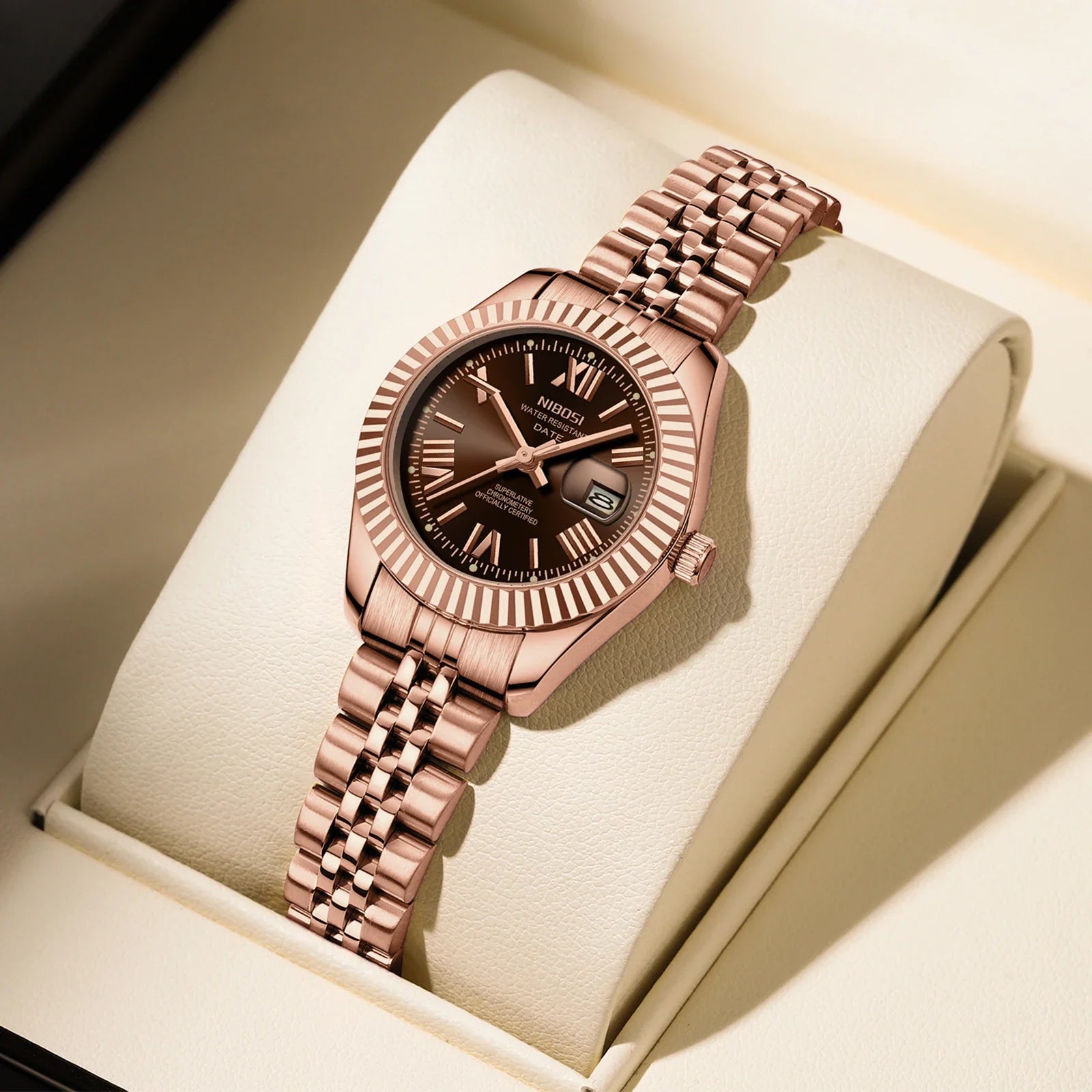 Elegant Gold Quartz Women’s Watch
