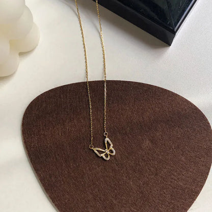 Zircon Clavicle Chain Necklace