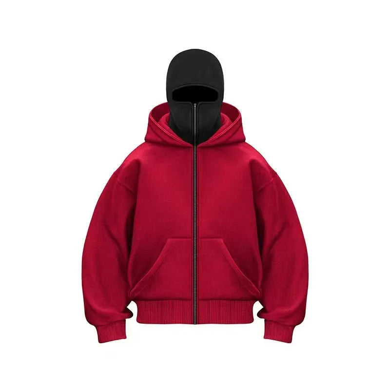 Double Hooded Balaclava Hoodie