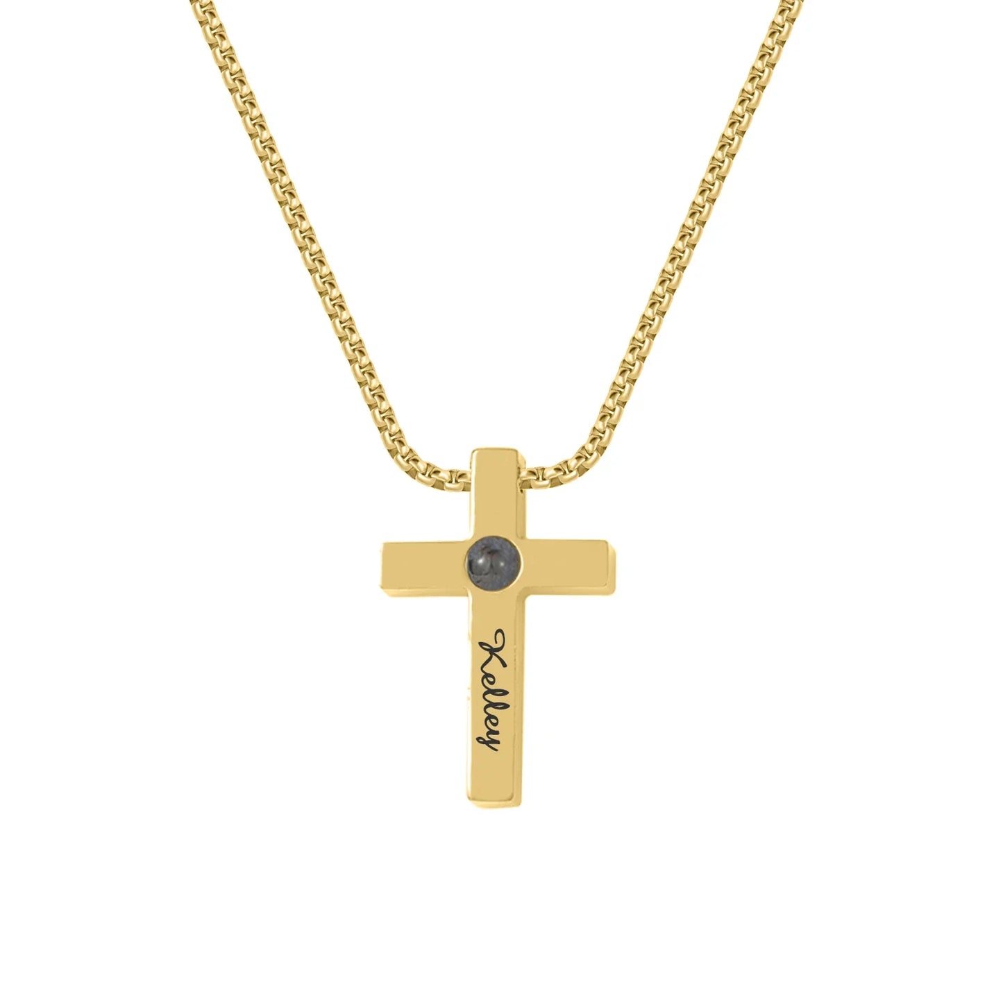 Customized Cross Projection Necklace