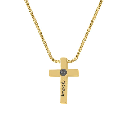 Customized Cross Projection Necklace