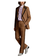 Black Trim Slim Tuxedo Suit Set