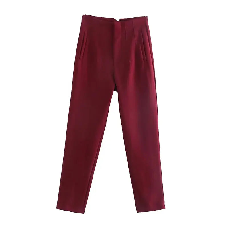 High Waist Slim Pencil Pants