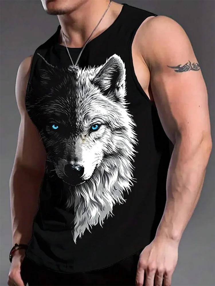 Street Graffiti Print Tank Top