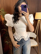 Lace Slim Shirt