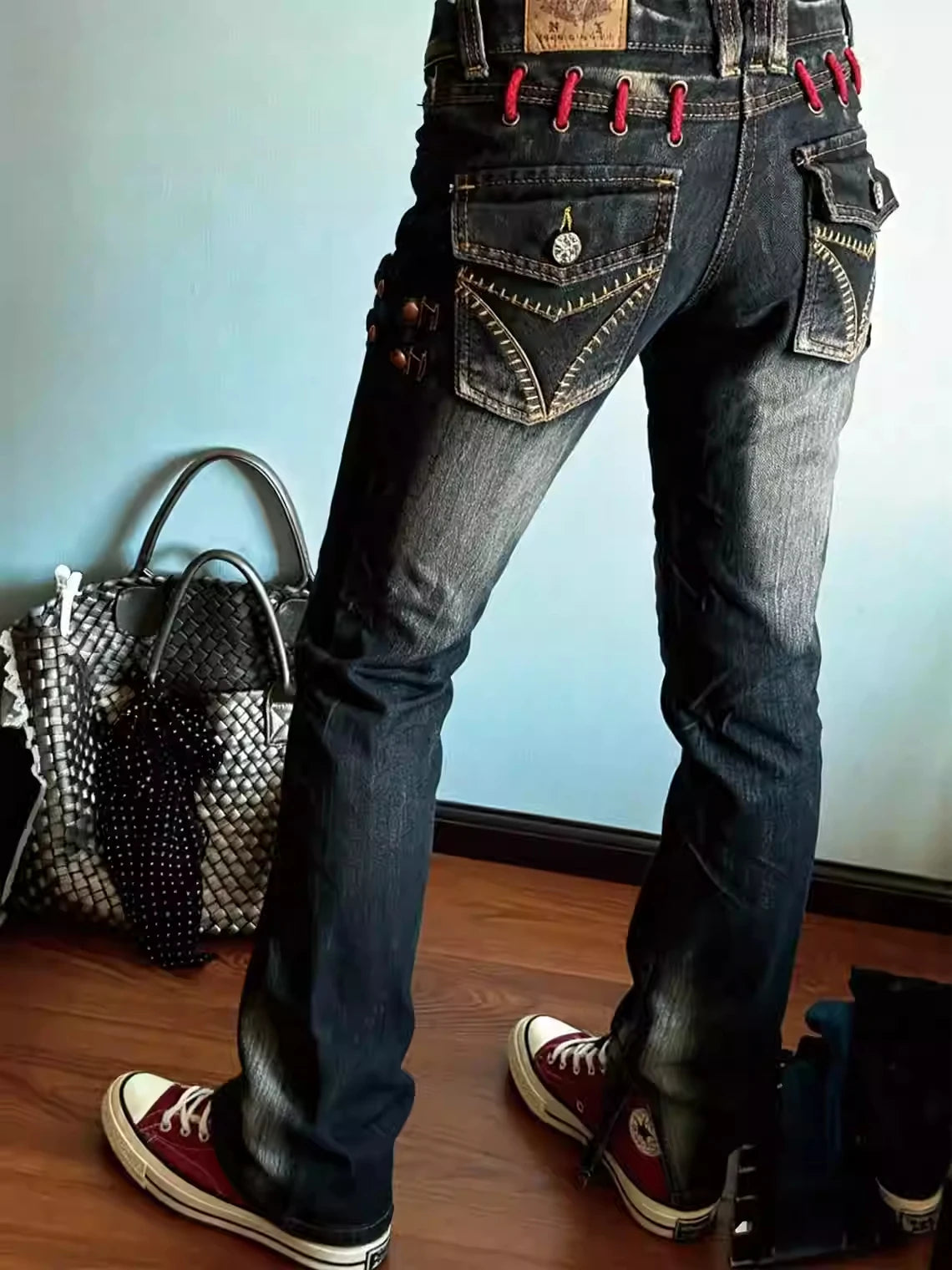 Zynvora Low-Rise Bootcut Jeans