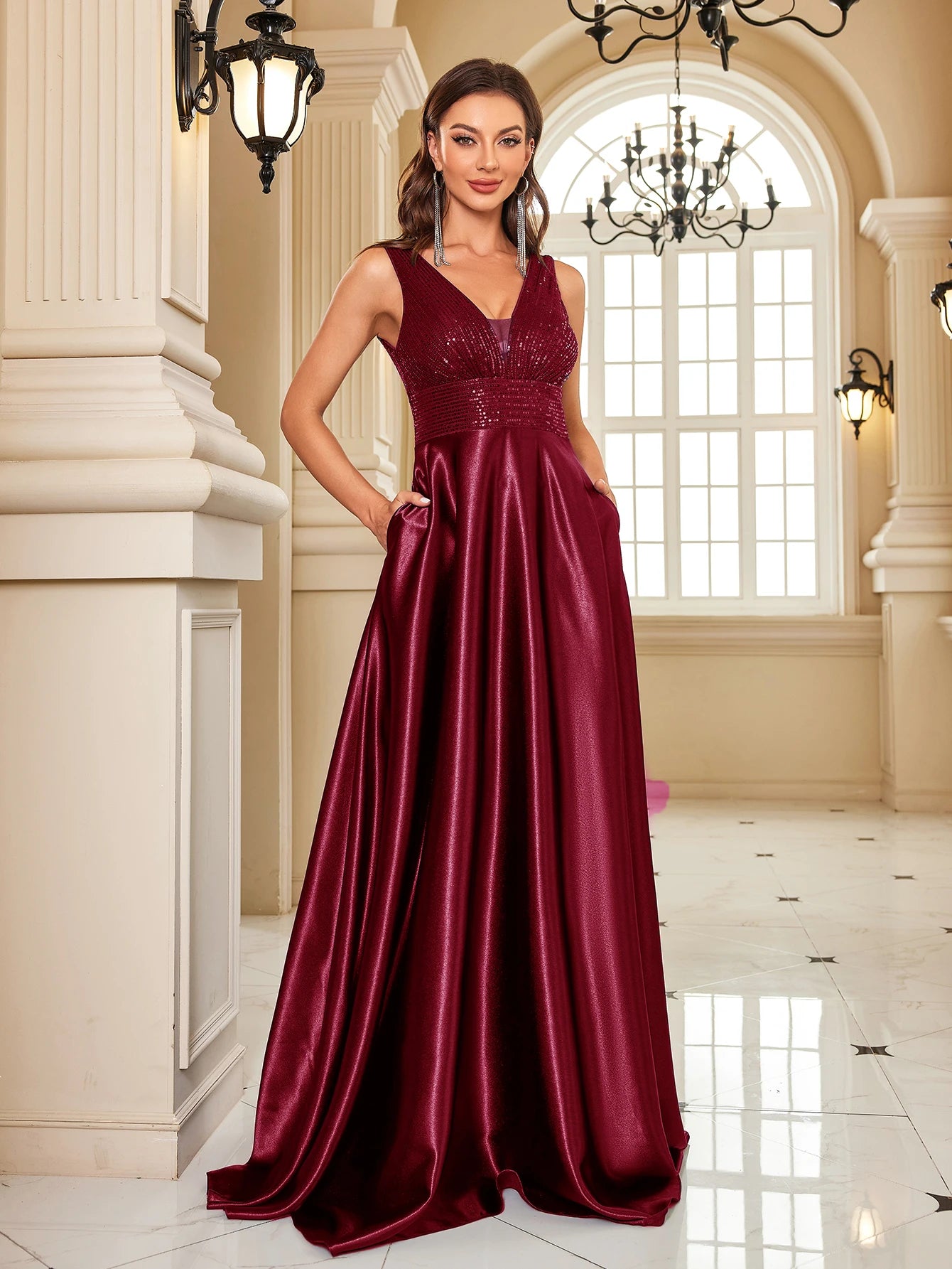 Sequin Evening Gown