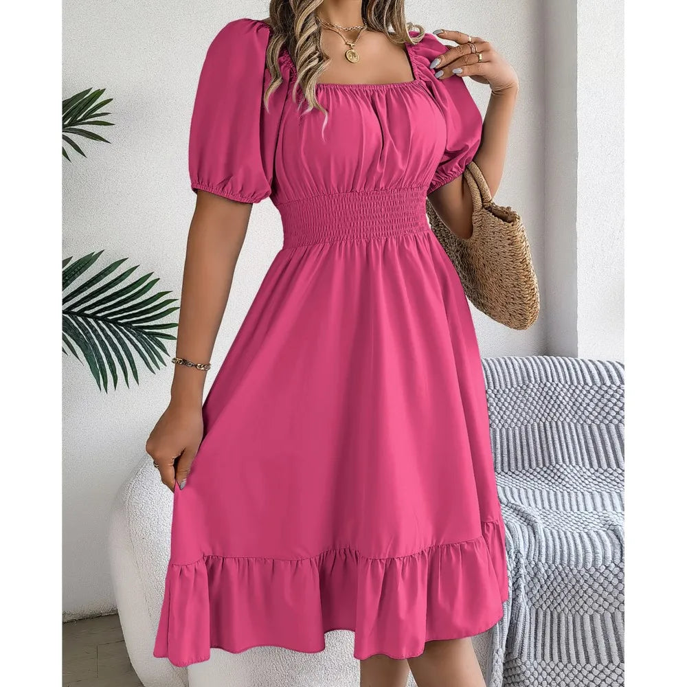 Women's Elegant Ruffle Dress
