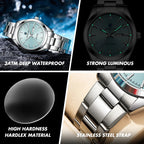 PAAZOMU Business Steel Quartz Watch