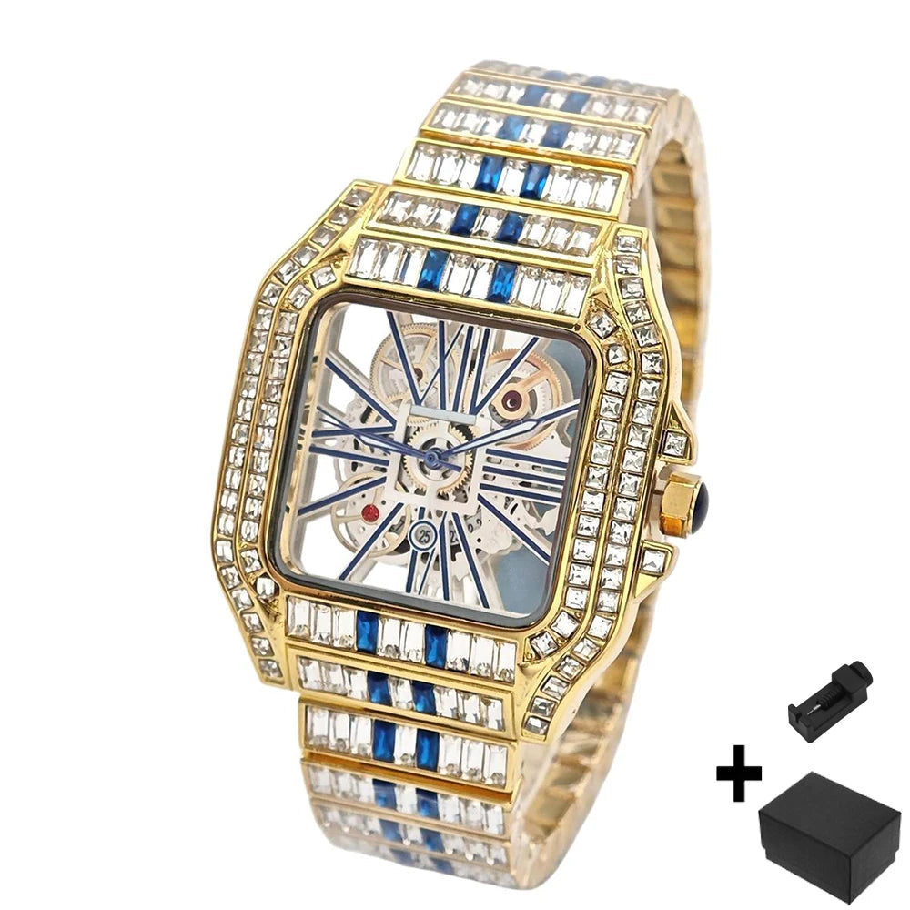 UNIGUET Hip-Hop Diamond Quartz Watch