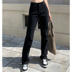 High Waist Straight Denim Jeans