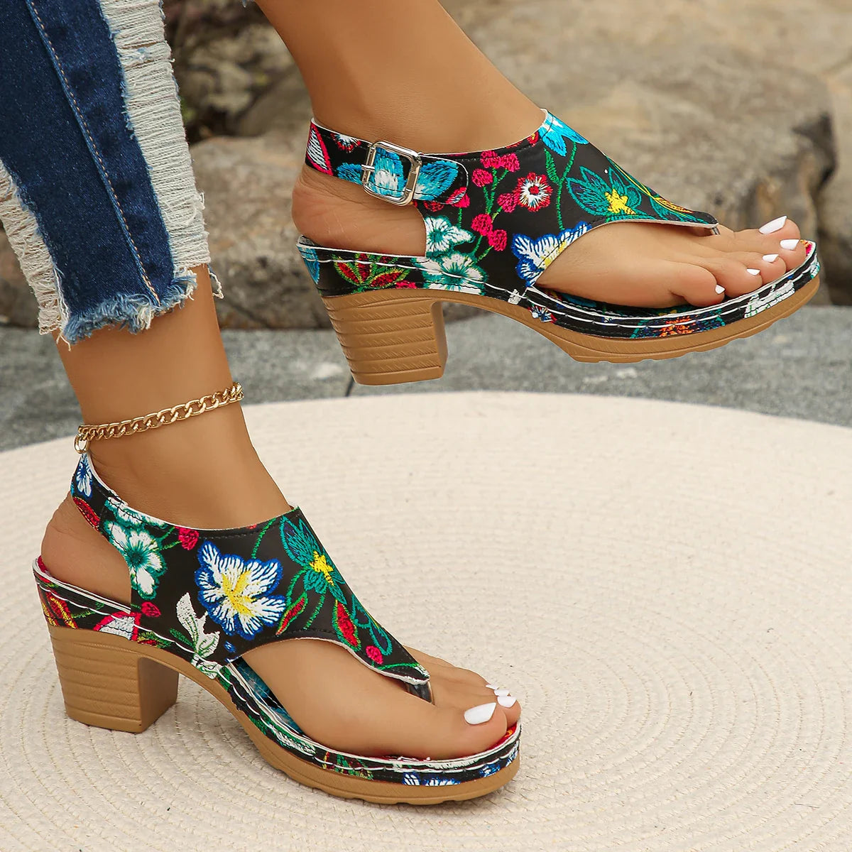 Summer Women Chunky Sandals