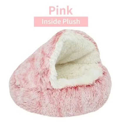 Warm Plush Cat Bed
