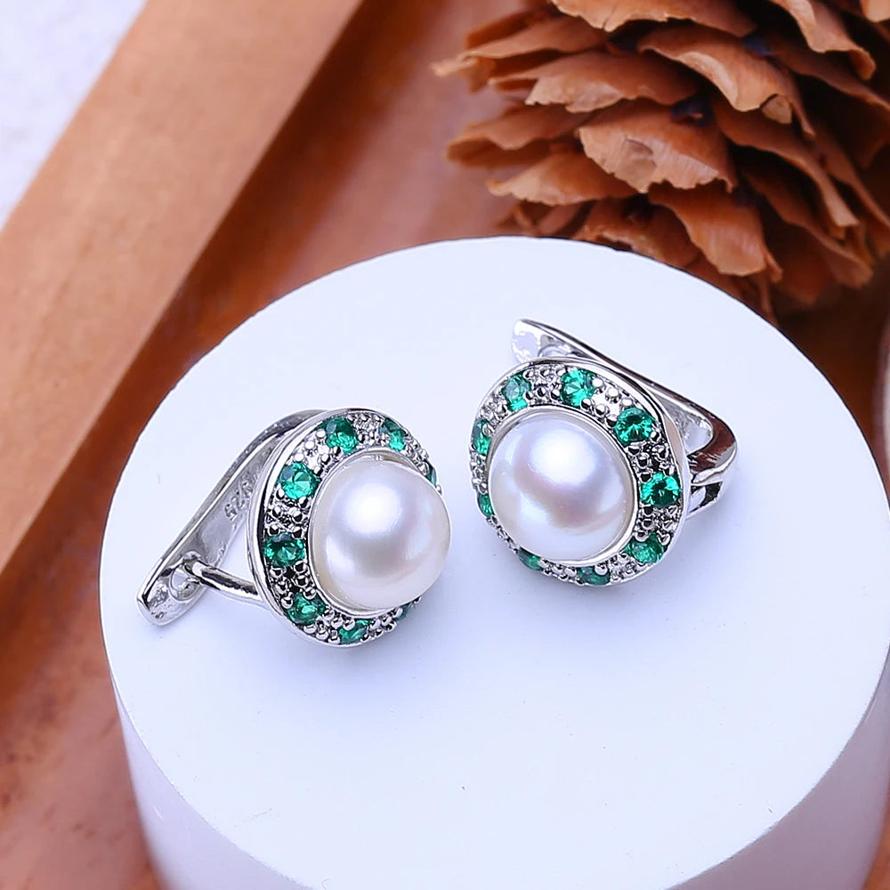 Personalized Pearl Stud Earrings