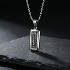 Mprainbow Geometric Square Necklace