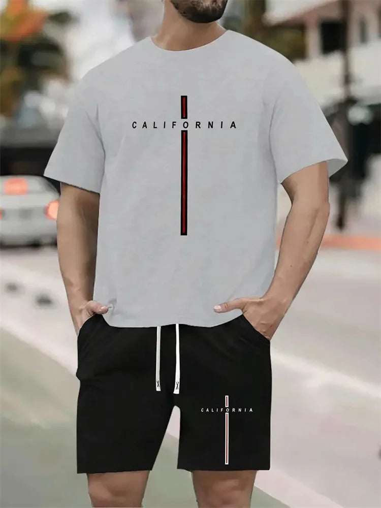 Letters Print Hip-Hop Sports Suit