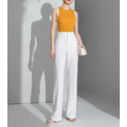 High Waist Straight Slim Pants Women
