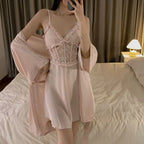 2 Pcs Nighty & Bathrobe Set