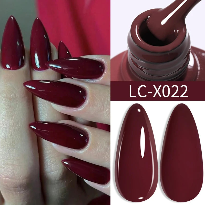 LILYCUTE Dark Red Caramel Gel