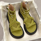 Women Graffiti Ankle Strap Sandals