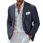Linen Notch-Lapel Business Sport Coat