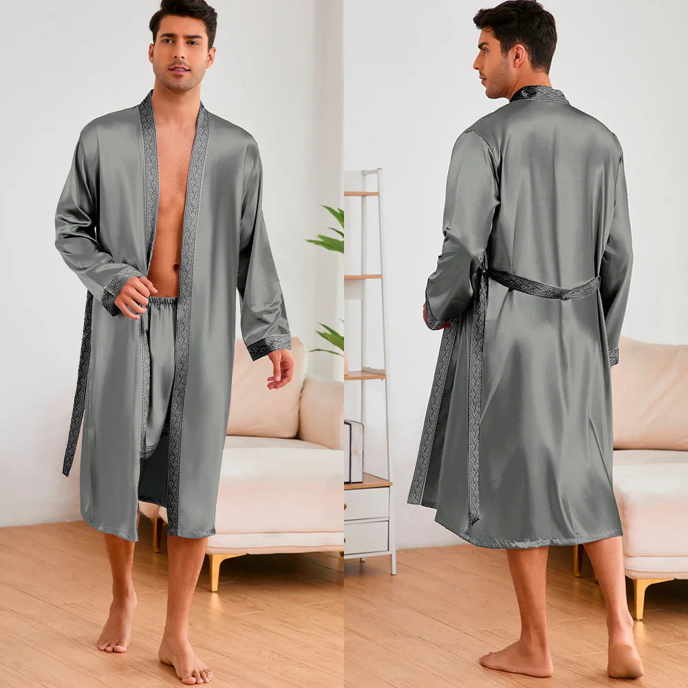 Robe Shorts Pajamas Set Bathrobe