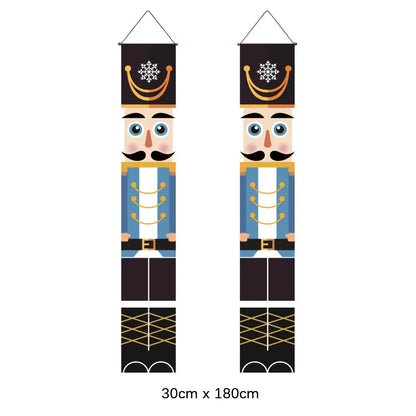 Christmas Hanging Door Banner Snowman Santa Decoration