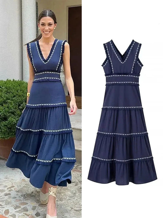 Sleeveless High Street Dress