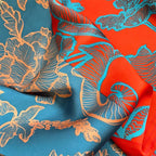 Horse Print Satin Square Scarf