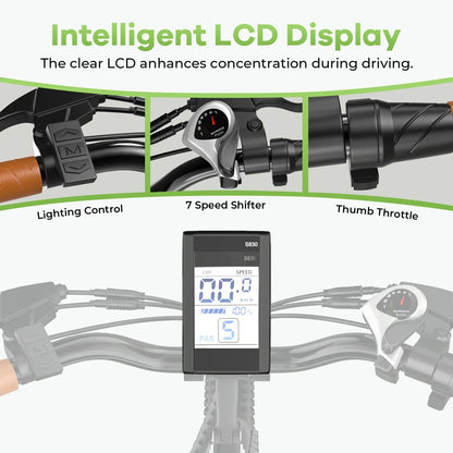 1000W Peak 26" Electric Bike for Adults