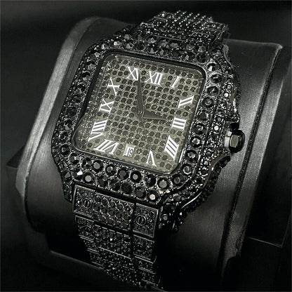 MISSFOX Ice Out Square Men’s Watch