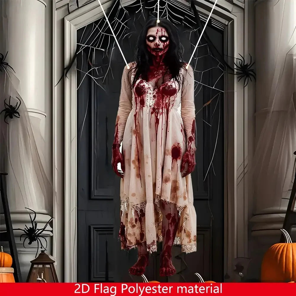 Bloody Zombie Door Banner