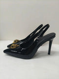 Rhinestone Snake Head Pointed Toe