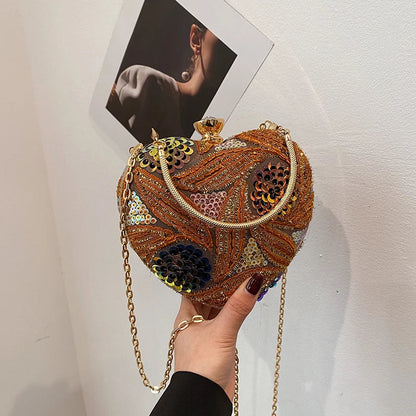 Heart Shape Party Clutch