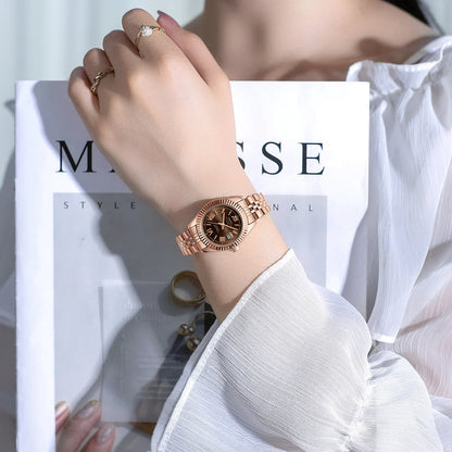 Elegant Gold Quartz Women’s Watch