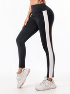 Elastic Letter Print Hip-Lift Leggings