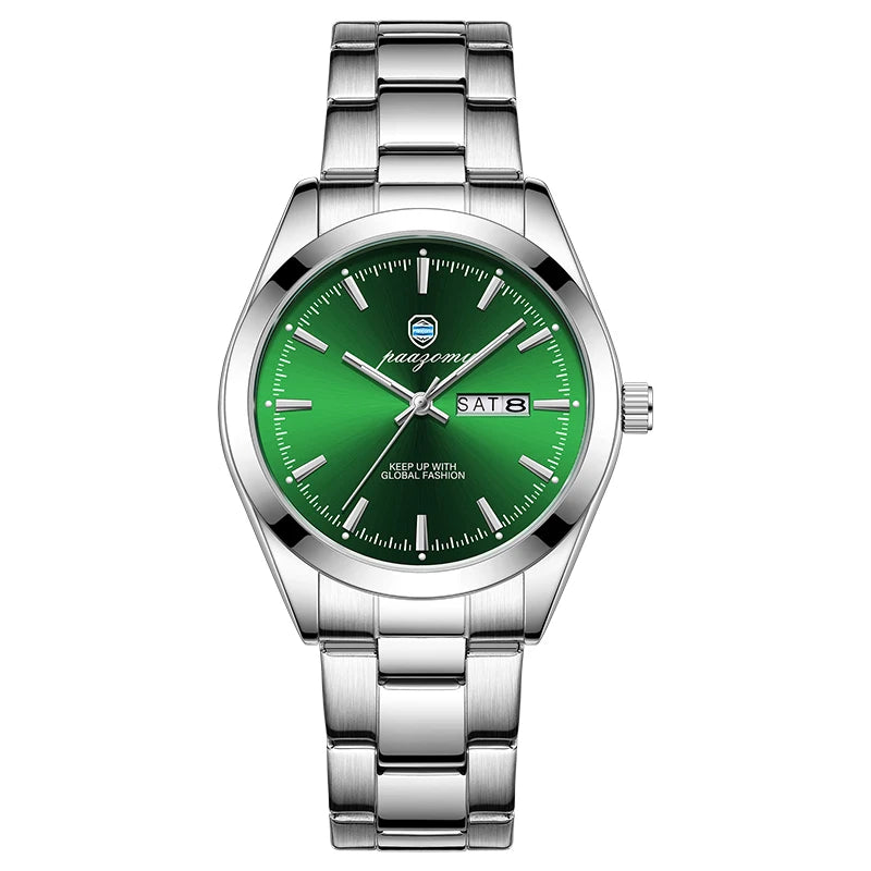 PAAZOMU Business Steel Quartz Watch