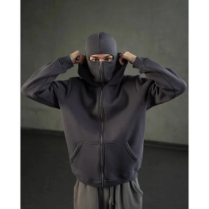 Double Hooded Balaclava Hoodie