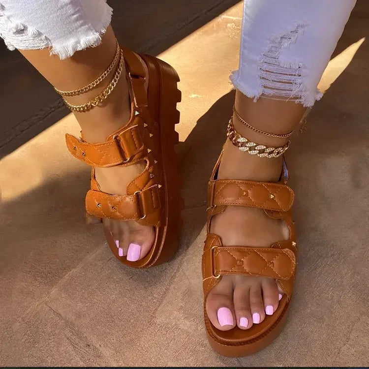 Women Rivet Gladiator Sandals
