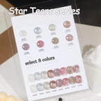 SHAKA 9-Color White Nails Star