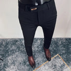 Slim Fit England-Style Suit Trousers