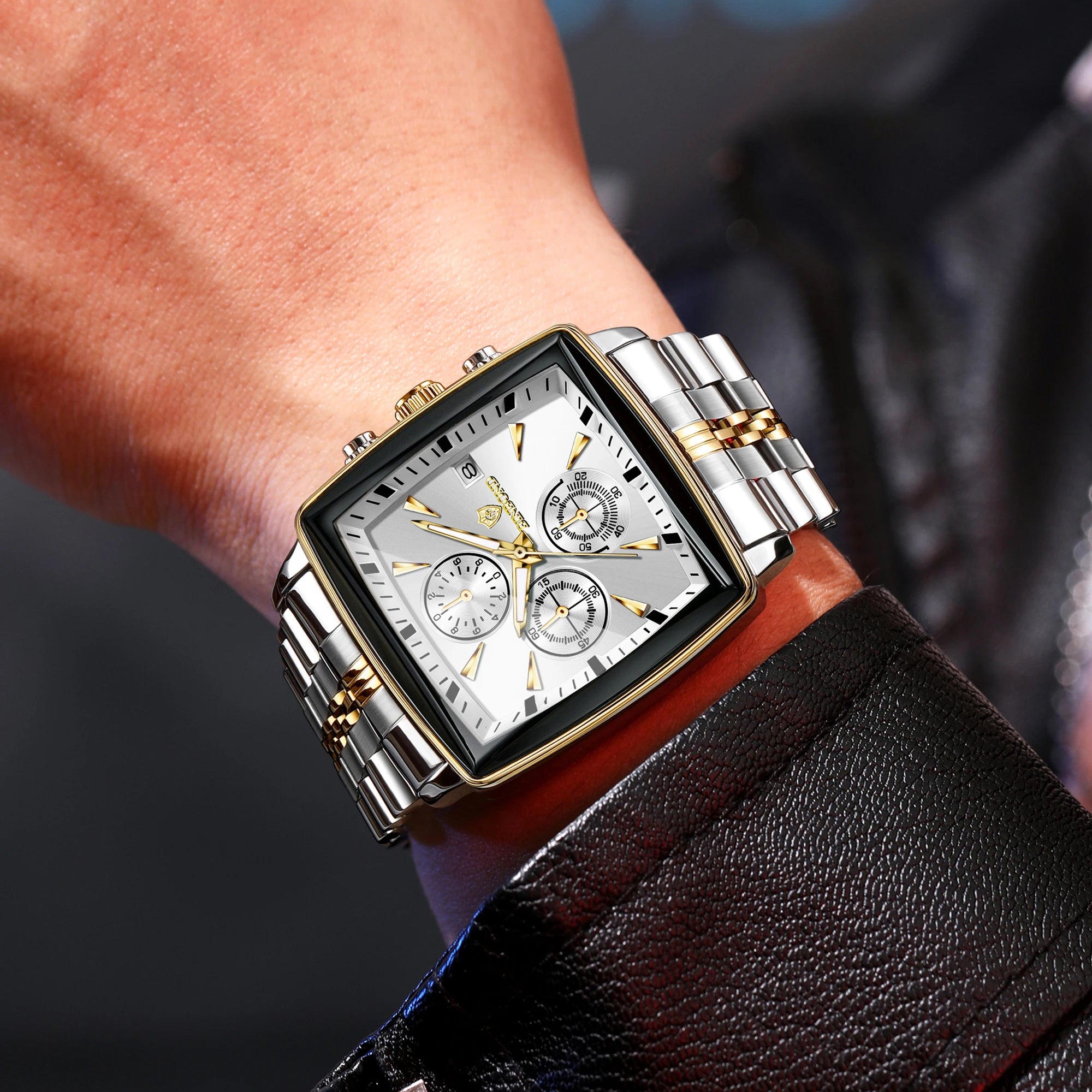 BINBOND Steel Chronograph Quartz Watch