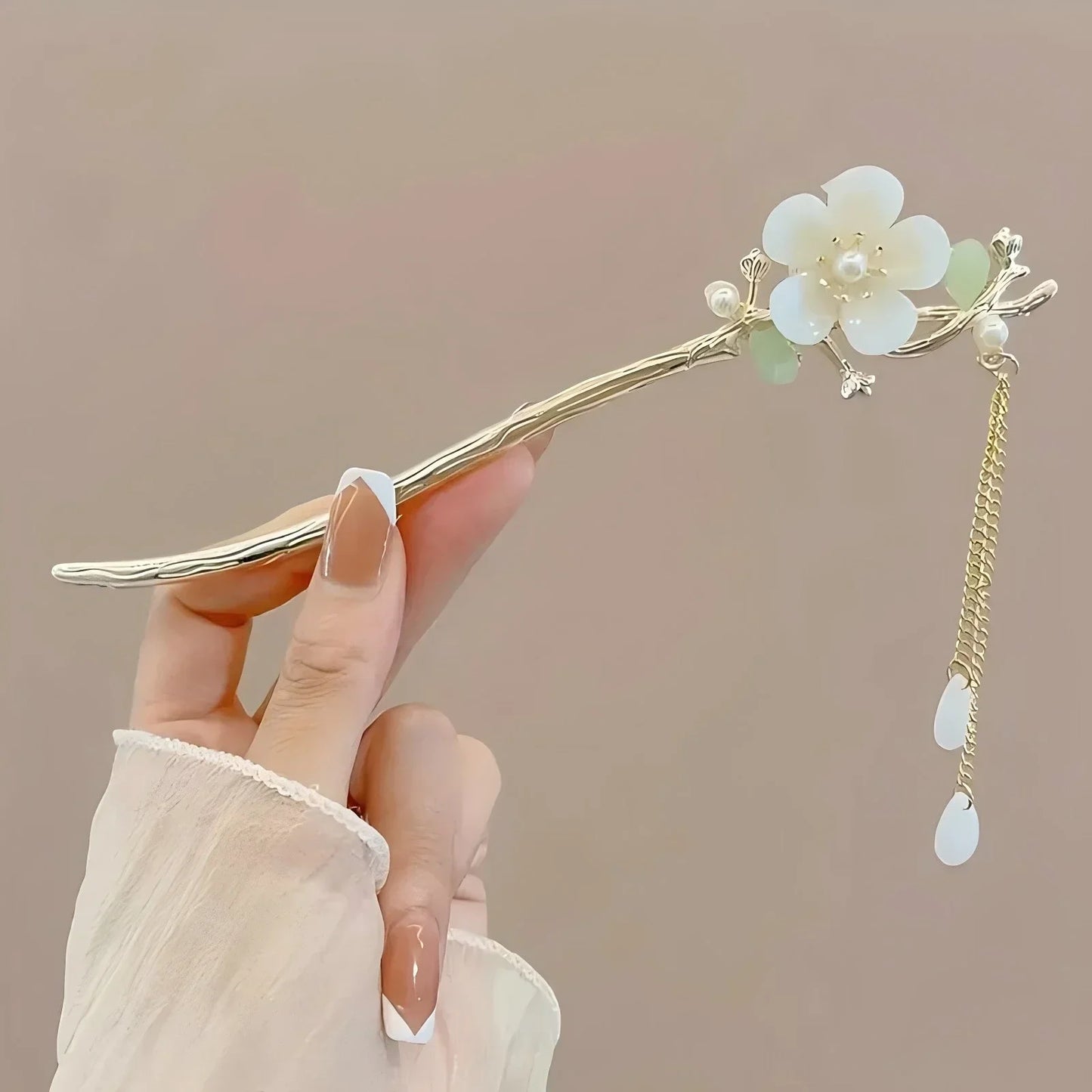Floral Design Hair Stick