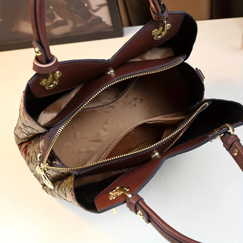 Elegant Floral Shoulder Bag