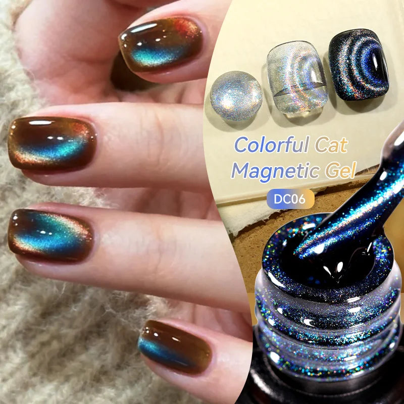 LILYCUTE Colorful Cat Magnetic Nail