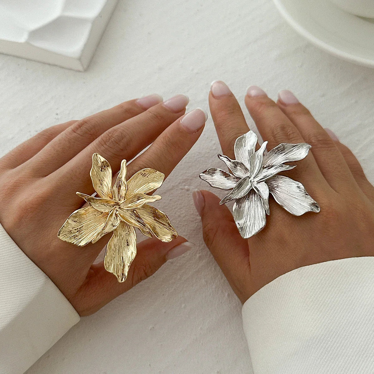 Punk Style Flower Ring